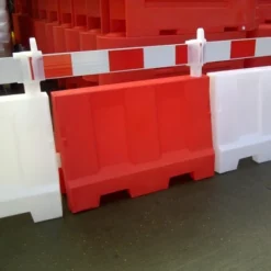 Pack (2) 1 Metre Evo Road Traffic Safety Barriers, One Red, One White -Excelsior Sales Store 1306 771