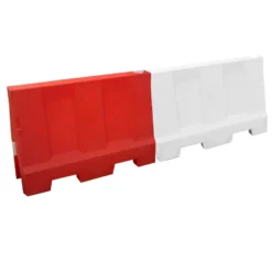 Pack (2) 1.2 Metre Evo Red And White Road Traffic Safety Barriers