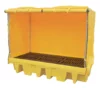 Double IBC / 8 Drum Covered Spill Pallet Bund