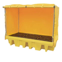Double IBC / 8 Drum Covered Spill Pallet Bund