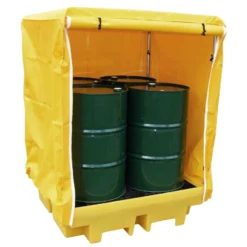 4 Drum Covered Spill Pallet Bund -Excelsior Sales Store 2166 2595