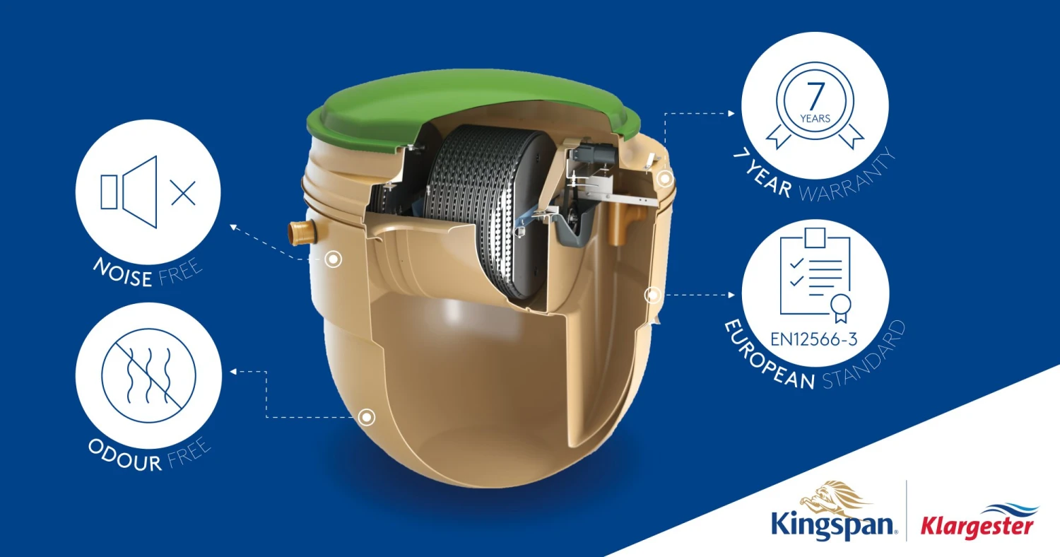 Klargester BA-X BioDisc Sewage Treatment Plant Up To 12PE 4 Klargester BA-X BioDisc Sewage Treatment Plant Up To 12PE - Image 2