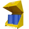 4 Drum Store With Up And Over Lid For External Use 1 4 Drum Store With Up And Over Lid For External Use -Excelsior Sales Store 2717 3599