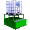 Single IBC Metal Spill Pallet And Dispensing Frame -Excelsior Sales Store 2737 3644