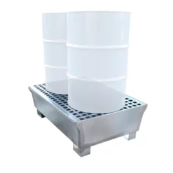 Galvanised Steel 2 Drum Spill Pallet