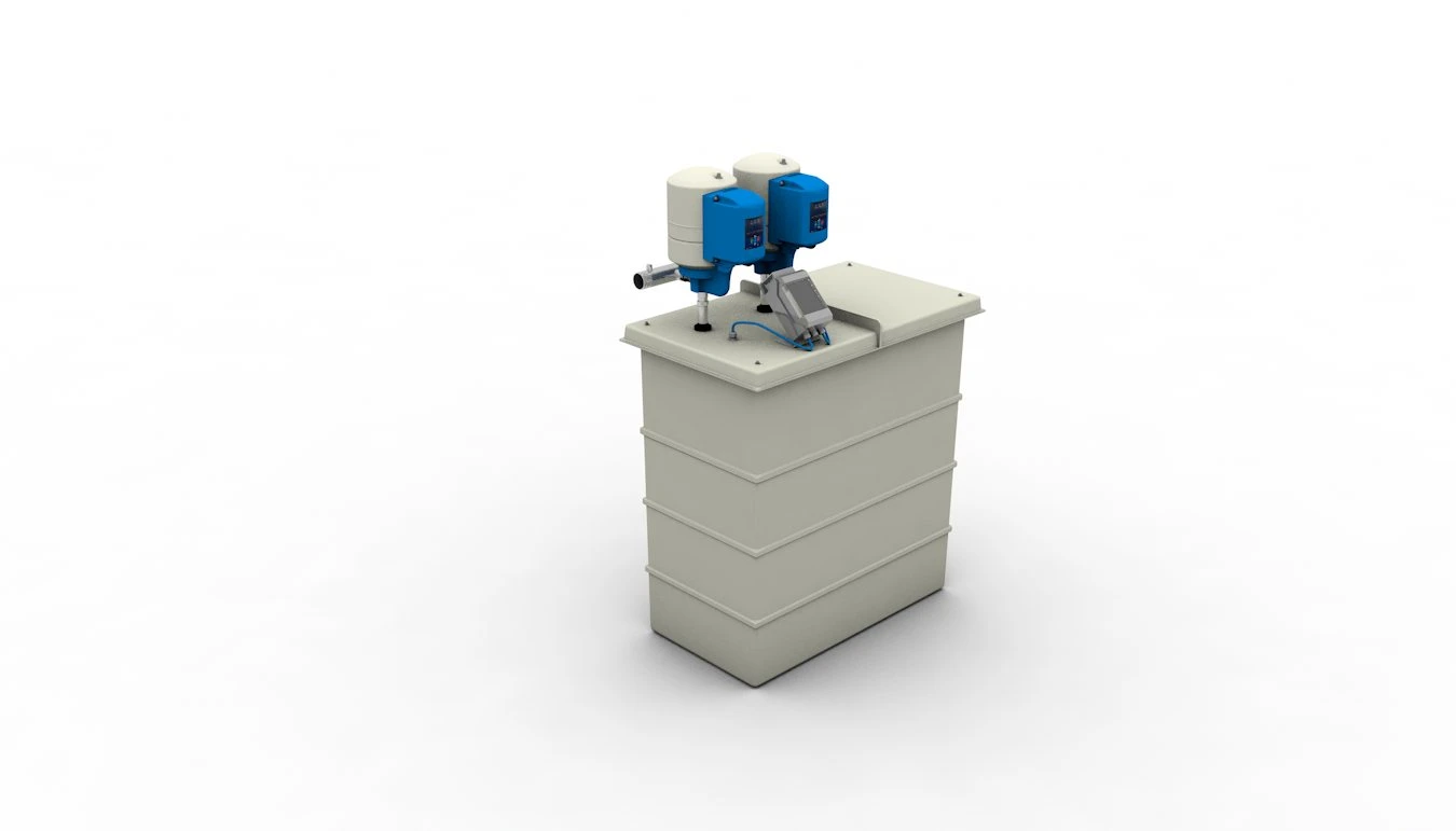 600 Litre GRP Water Tank With A Twin Pump Booster Set 3 600 Litre GRP Water Tank With A Twin Pump Booster Set