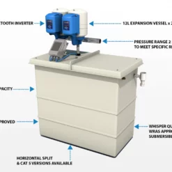 3001 Litre GRP Water Tank With A Single Pump Booster Set -Excelsior Sales Store 3319 18161