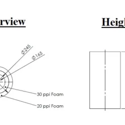 Coalescer Foam Filter - Nsbp-003, 004, 006 -Excelsior Sales Store 35310 18682