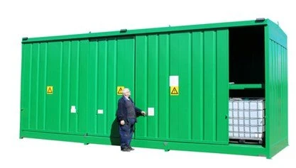 Steel Bunded IBC, Drum Store, DPU96-24, Holds 96 Drums Or 24 IBC's. 3 Steel Bunded IBC, Drum Store, DPU96-24, Holds 96 Drums Or 24 IBC's.