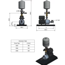 Stuart Turner Aquaboost IBolt Horizontal Single Booster Pump 0504 1H-CMT/8 80 L/MIN @ 3.5 BAR -Excelsior Sales Store 45239 20527
