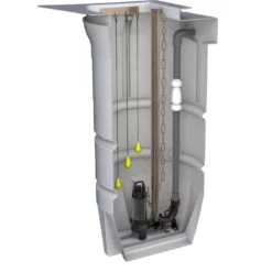 680 Litre Foul Water - Mini Single Pump Station -Excelsior Sales Store 45503 21106