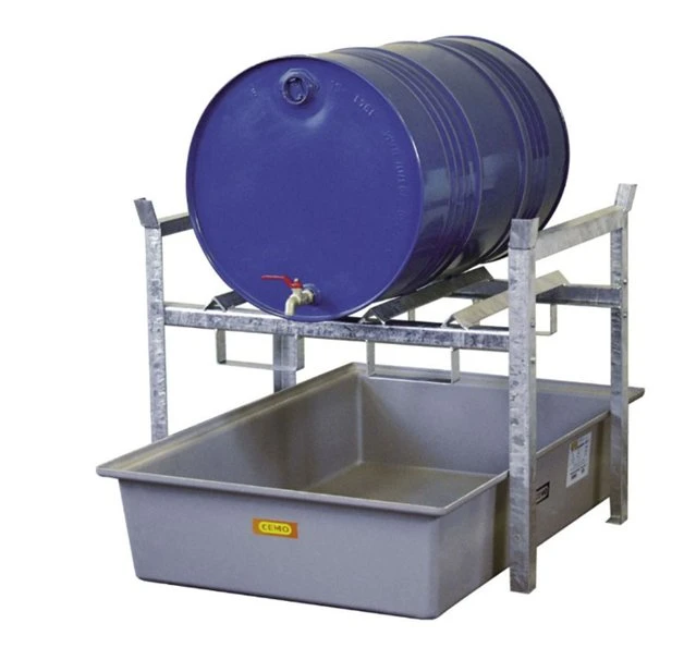 Drum Rack For 1 X 205L Drum With GRP Sump Pallet 2 Drum Rack For 1 X 205L Drum With GRP Sump Pallet