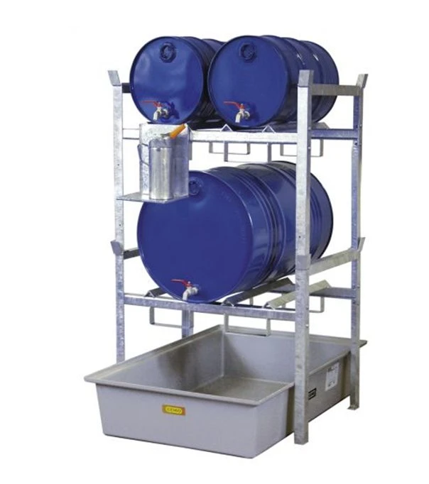 Drum Rack For 2 X 205L Drums With GRP Sump Pallet 4 Drum Rack For 2 X 205L Drums With GRP Sump Pallet - Image 2
