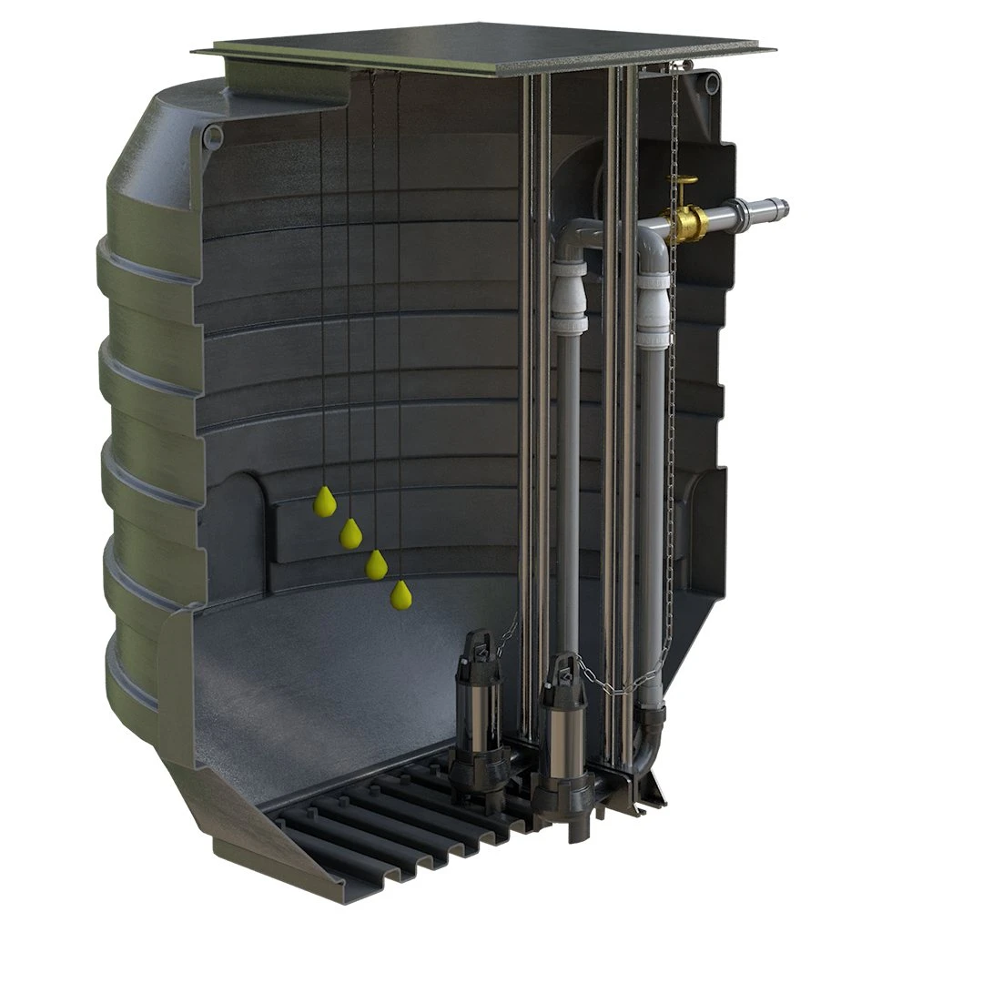 Sewage Pumping Station 1800Dia Twin Rigged 5000 Litre 3 Sewage Pumping Station 1800Dia Twin Rigged 5000 Litre