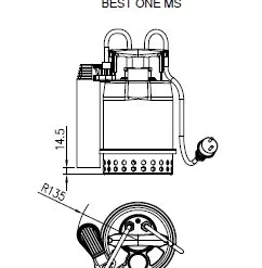 Ebara Best One MS Automatic Sump Drainage Water Pump - Float Switch - 230v 7 Ebara Best One MS Automatic Sump Drainage Water Pump - Float Switch - 230v -Excelsior Sales Store 46099 22342