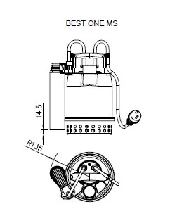 Ebara Best One MS Automatic Sump Drainage Water Pump - Float Switch - 230v 5 Ebara Best One MS Automatic Sump Drainage Water Pump - Float Switch - 230v - Image 3