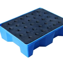 Spill Drip Tray With Grate, 66 Litre Blue