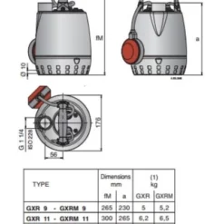 Calpeda GXR 9 Submersible Manual Pump With 10m Cable 12 Calpeda GXR 9 Submersible Manual Pump With 10m Cable -Excelsior Sales Store 46457 22753
