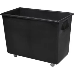 Excelsior 165 Litre Bottle Bin, Black Recycled Plastic