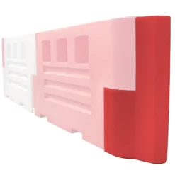 Heavy Duty Road Barrier End Stop - Red