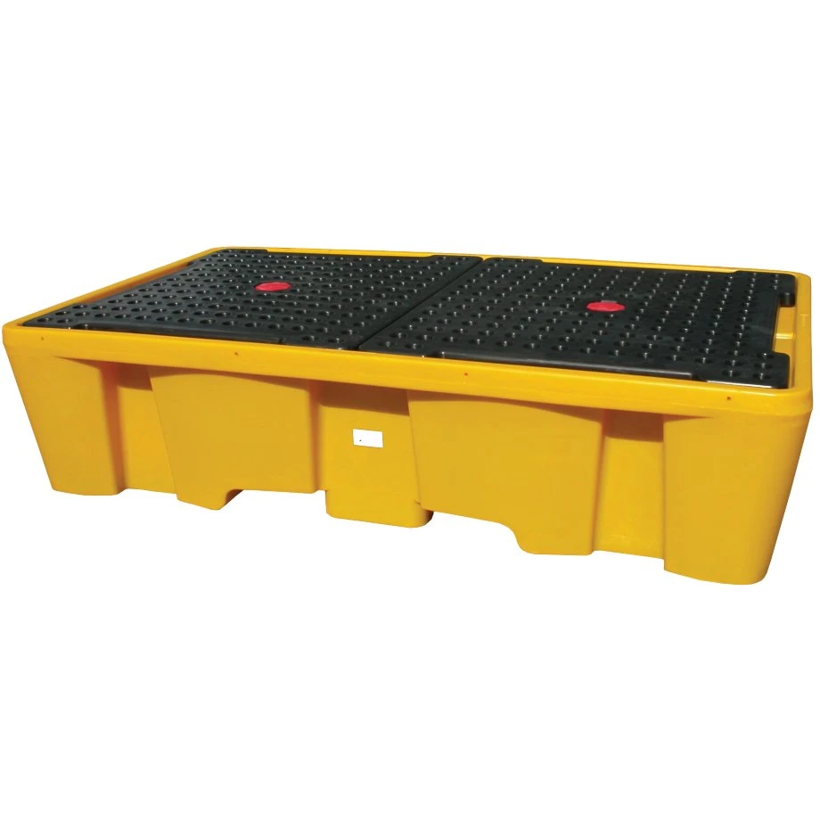 Double IBC Pallet Bund Yellow/Black 3 Double IBC Pallet Bund Yellow/Black