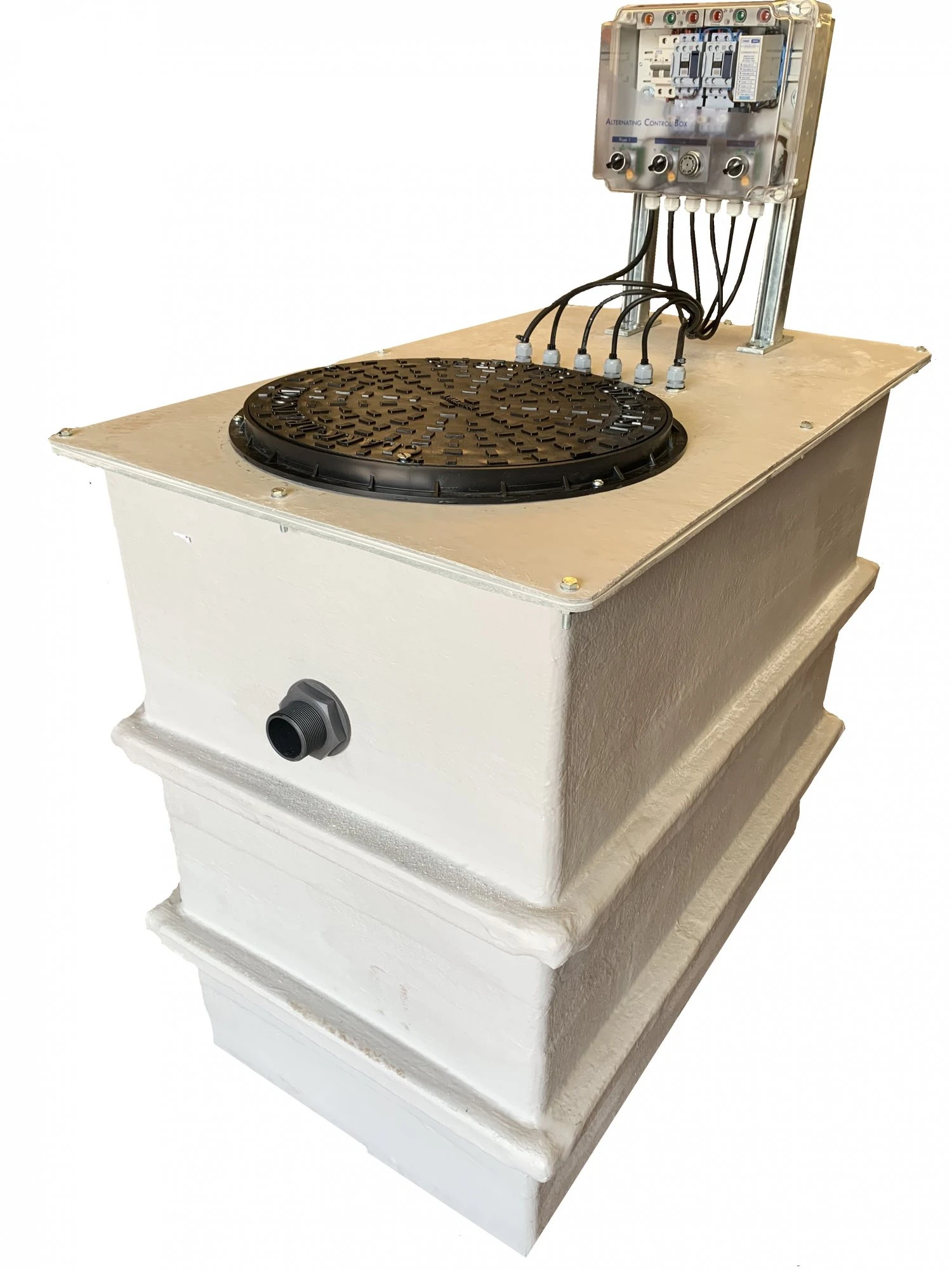 650 Litre GRP Above Ground Twin Pump Station 3 650 Litre GRP Above Ground Twin Pump Station